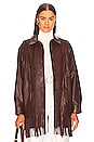 view 1 of 4 x REVOLVE Ilonna Shacket in Chocolate