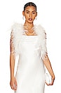 view 1 of 4 Didina Feather Bolero Jacket in White