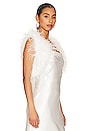 view 2 of 4 Didina Feather Bolero Jacket in White