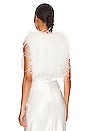 view 3 of 4 Didina Feather Bolero Jacket in White
