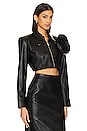 view 4 of 6 Aneesa Flower Applique Jacket in Black