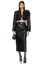 view 6 of 6 Aneesa Flower Applique Jacket in Black