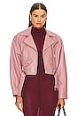 view 1 of 5 Dylan Cropped Jacket in Mauve Pink