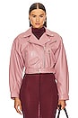 view 2 of 5 Dylan Cropped Jacket in Mauve Pink