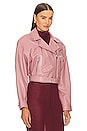 view 3 of 5 Dylan Cropped Jacket in Mauve Pink