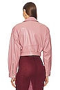 view 4 of 5 Dylan Cropped Jacket in Mauve Pink