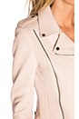 view 5 of 6 BLOUSON EN CUIR SADIE in Oatmeal