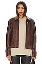 view 2 of 5 Klemence Bomber Jacket in Choco Brown