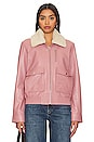 view 3 of 5 BLOUSON BOMBER KLEMENCE in Mauve Pink