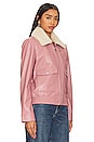view 4 of 5 BLOUSON BOMBER KLEMENCE in Mauve Pink