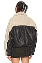 view 4 of 5 Sharon Puffer Jacket in Black & Beige