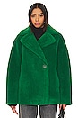 view 2 of 5 Sophie Coat in Vibrant Green