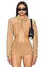 view 1 of 4 x REVOLVE Brielle Jacket in Latte Suede