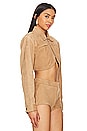view 2 of 4 x REVOLVE Brielle Jacket in Latte Suede