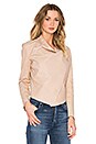 view 3 of 4 BLOUSON EN CUIR MADISON in Parchment