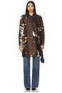 view 2 of 4 x REVOLVE Kendrick Calf Hair Long Coat in Brown