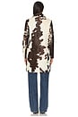 view 4 of 4 x REVOLVE Kendrick Calf Hair Long Coat in Brown