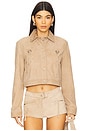 view 2 of 5 X Revolve Luna Cropped Jacket in Sand