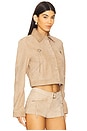 view 3 of 5 X Revolve Luna Cropped Jacket in Sand