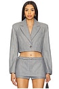 view 1 of 4 Harmina Blazer in Grey Weave