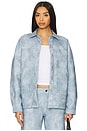 view 1 of 4 Sidonie Shacket in Distressed Blue