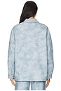 view 3 of 4 Sidonie Shacket in Distressed Blue