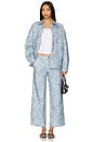 view 4 of 4 Sidonie Shacket in Distressed Blue