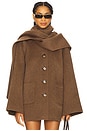 view 1 of 4 Anca Coat in Heather Brown