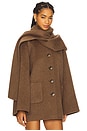 view 2 of 4 Anca Coat in Heather Brown