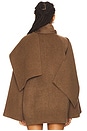 view 3 of 4 Anca Coat in Heather Brown