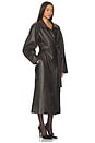 view 3 of 4 Alexandra Coat in Dark Brown