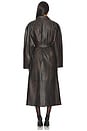 view 4 of 4 Alexandra Coat in Dark Brown