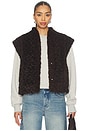 view 1 of 5 Dua Vest in Dark Brown