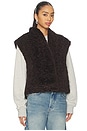 view 3 of 5 Dua Vest in Dark Brown
