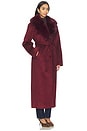 view 2 of 3 x REVOLVE Tillie L Coat in Burgundy