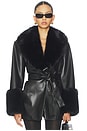 view 1 of 3 Rosabella Faux Fur Blazer in Black