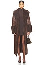 view 1 of 4 Polly Faux Fur Trench Coat in Brown