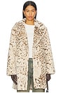 view 2 of 5 Linnea Faux Fur Coat in Beige Leopard