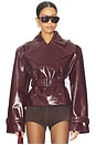 view 1 of 4 Delania Jacket in Bordeaux