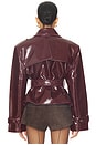 view 3 of 4 Delania Jacket in Bordeaux