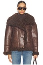 view 1 of 4 Demi Faux Fur Jacket in Brown