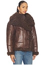 view 2 of 4 Demi Faux Fur Jacket in Brown