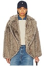 view 1 of 4 Lucinda Faux Fur Jacket in Wolf