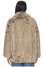 view 3 of 4 Lucinda Faux Fur Jacket in Wolf