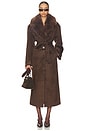 view 1 of 3 x REVOLVE X Revolve Tillie-l Coat in Chocolate Brown