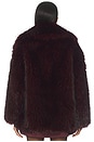 view 3 of 4 Finaya Faux Fur Trench Coat in Vamp