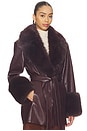 view 2 of 4 Rosabella Faux Fur Blazer Coat in Vamp