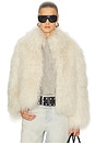 view 1 of 5 Bianca Fur Jacket in Bone