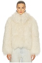 view 2 of 5 Bianca Fur Jacket in Bone