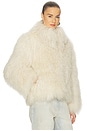 view 3 of 5 Bianca Fur Jacket in Bone